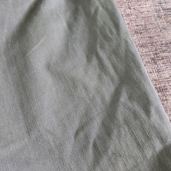 Madewell The Curvy Perfect Vintage Straight Workwear Pants Olive Green Size 27 - Picture 8 of 8